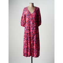 SEE THE MOON - Robe mi-longue rose en viscose - Femme - Taille 34 - Modz
