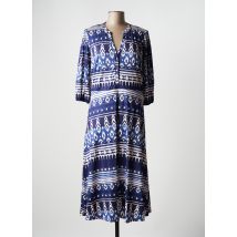 K-DESIGN - Robe longue bleu en polyester - Femme - Taille 44 - Modz