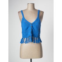 DESIGUAL - Top bleu en coton - Femme - Taille 42 - Modz