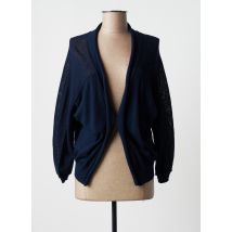 LE PETIT BAIGNEUR - Gilet manches longues bleu en coton pour femme - Taille 40 - Modz