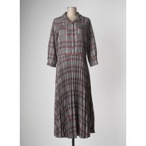 LA FEE MARABOUTEE - Robe longue gris en polyester - Femme - Taille 38 - Modz