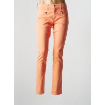 DESGASTE - Pantalon droit orange en coton - Femme - Taille 38 - Modz
