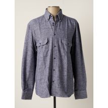 BANDE ORIGINALE - Chemise manches longues bleu en coton - Homme - Taille 3XL - Modz