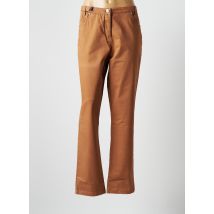 THALASSA - Pantalon droit marron en coton - Femme - Taille 46 - Modz
