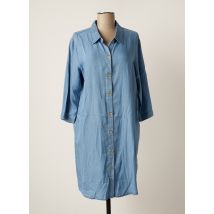 ÉTYMOLOGIE - Robe mi-longue bleu en viscose - Femme - Taille 40 - Modz