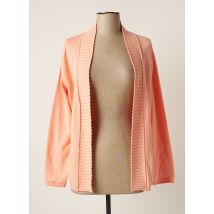 FRANK WALDER - Gilet manches longues orange en coton - Femme - Taille 38 - Modz