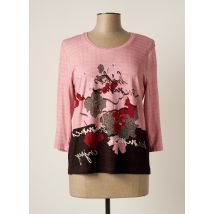 FRANK WALDER - T-shirt rose en viscose pour femme - Taille 46 - Modz