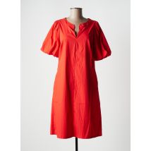VERA MONT - Robe mi-longue rouge en coton pour femme - Taille 38 - Modz