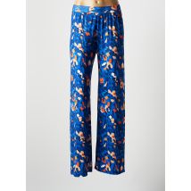 Z.O.E (ZONE OF EMBROIDERED) - Pantalon large bleu en viscose - Femme - Taille 38 - Modz