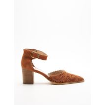MYMA - Sandales/Nu pieds marron en cuir pour femme - Taille 36 - Modz