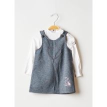 3 POMMES - Ensemble robe gris en polyester - Fille - Taille TU - Modz
