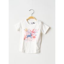 3 POMMES - T-shirt blanc en polyester - Fille - Taille TU - Modz