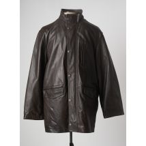 GENTLEMAN FARMER - Veste simili cuir marron en cuir - Homme - Taille XL - Modz