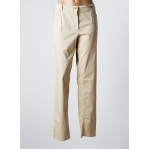 ATELIER GARDEUR - Pantalon slim beige en coton - Femme - Taille 48 - Modz