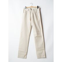NEW MAN - Pantalon slim beige en coton - Homme - Taille 38 - Modz