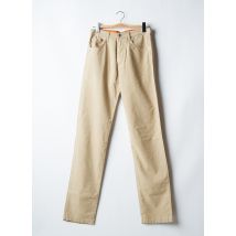 NEW MAN - Pantalon slim beige en coton - Homme - Taille 38 - Modz