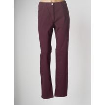 JOCAVI - Pantalon slim rouge en coton - Femme - Taille 46 - Modz