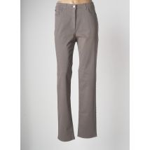 JOCAVI - Pantalon slim gris en coton - Femme - Taille 46 - Modz