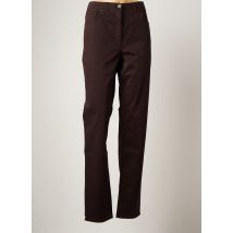 JOCAVI - Pantalon slim marron en coton - Femme - Taille 46 - Modz