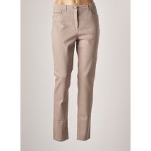 JOCAVI - Pantalon slim gris en coton pour femme - Taille 46 - Modz