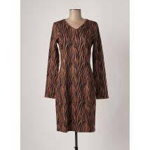 ORTO BOTANICO - Robe mi-longue marron en viscose - Femme - Taille 44 - Modz