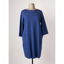 ORTO BOTANICO - Robe mi-longue bleu en viscose - Femme - Taille 36 - Modz