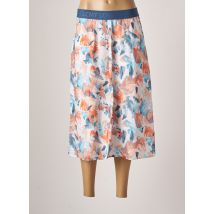 LE COMTE - Jupe mi-longue bleu en viscose - Femme - Taille 50 - Modz