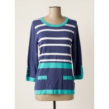 MARBLE - Pull bleu en viscose - Femme - Taille 38 - Modz