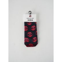 SOCK MY FEET - Chaussettes rouge en coton - Homme - Taille 39 - Modz
