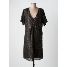 ICHI - Robe mi-longue noir en polyester - Femme - Taille 40 - Modz