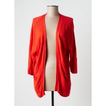 ICHI - Gilet manches longues orange en viscose - Femme - Taille 38 - Modz