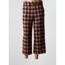 MADEMOISELLE YEYE - Pantalon 7/8 marron en polyester - Femme - Taille 34 - Modz