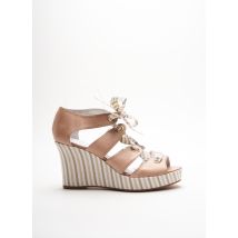 DÉNOUÉE - Sandales/Nu pieds beige en textile - Femme - Taille 40 - Modz