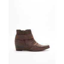 UN MATIN D'ETE - Bottines/Boots marron en cuir - Femme - Taille 36 - Modz