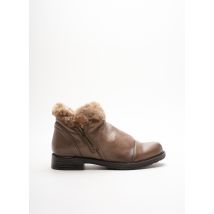 COCO ET ABRICOT - Bottines/Boots marron en cuir - Femme - Taille 36 - Modz