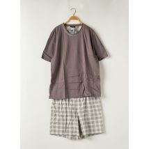 HOM - Pyjashort gris en coton pour homme - Taille 44 - Modz