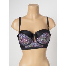 MADAME SUPERTRASH - Soutien-gorge noir en polyester - Femme - Taille 90E - Modz