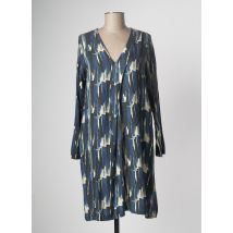 PAN - Robe mi-longue bleu en viscose pour femme - Taille 38 - Modz