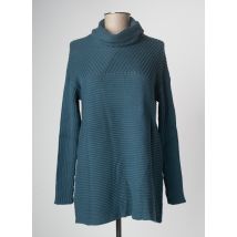 PAN - Pull col roulé bleu en coton - Femme - Taille 36 - Modz
