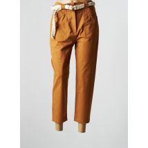 LA PETITE FRANCAISE - Pantalon 7/8 marron en coton - Femme - Taille 34 - Modz