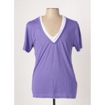 ELEVEN COLORS - T-shirt violet en polyester - Homme - Taille XL - Modz