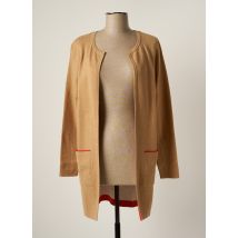 S.OLIVER - Gilet manches longues beige en coton - Femme - Taille 38 - Modz