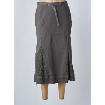 TILBER - Jupe mi-longue vert en coton - Femme - Taille 40 - Modz