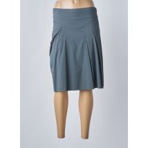 DOUBLE JEU - Jupe mi-longue gris en polyamide - Femme - Taille 40 - Modz