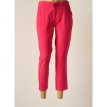 JULIE GUERLANDE - Pantalon 7/8 rose en viscose - Femme - Taille 40 - Modz