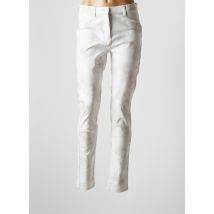 JULIE GUERLANDE - Pantalon slim blanc en coton - Femme - Taille 40 - Modz