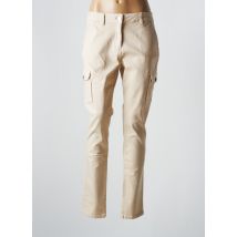 JULIE GUERLANDE - Pantalon cargo beige en viscose - Femme - Taille 40 - Modz
