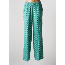C'EST BEAU LA VIE - Pantalon droit vert en viscose - Femme - Taille 40 - Modz