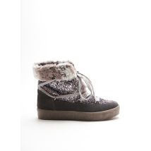 REQINS - Bottines/Boots gris en cuir - Femme - Taille 37 - Modz