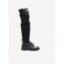 BABOOS - Cuissardes noir en textile - Femme - Taille 39 - Modz